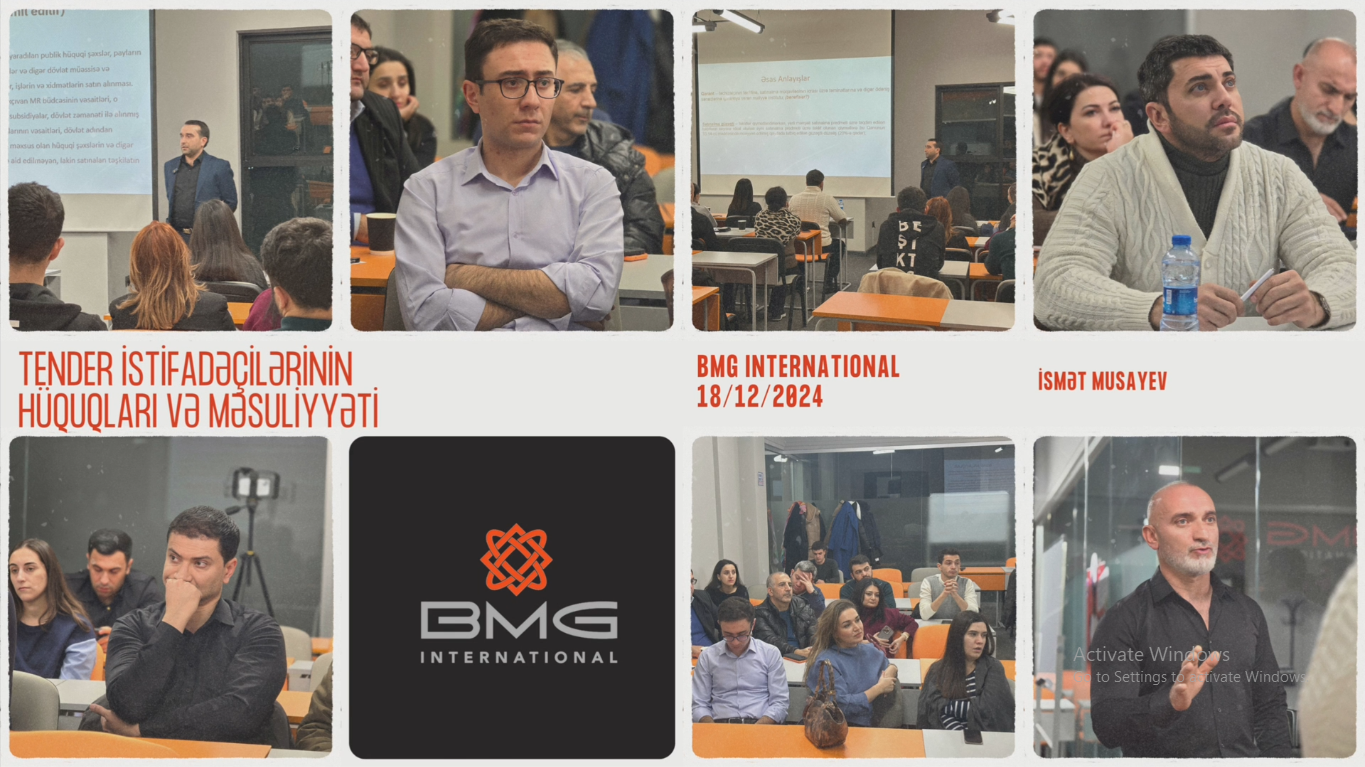 "Tender istifadəçilərinin hüquqları və məsuliyyəti" Seminarı